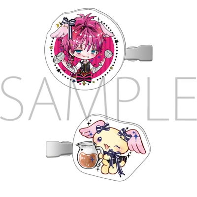 【グッズ-ヘアバンド】悪魔執事と黒い猫 前髪クリップ/ラト×アズキ(シナモエンジェルス) 悪魔執事と黒い猫×Cinnamoroll DollyMix
