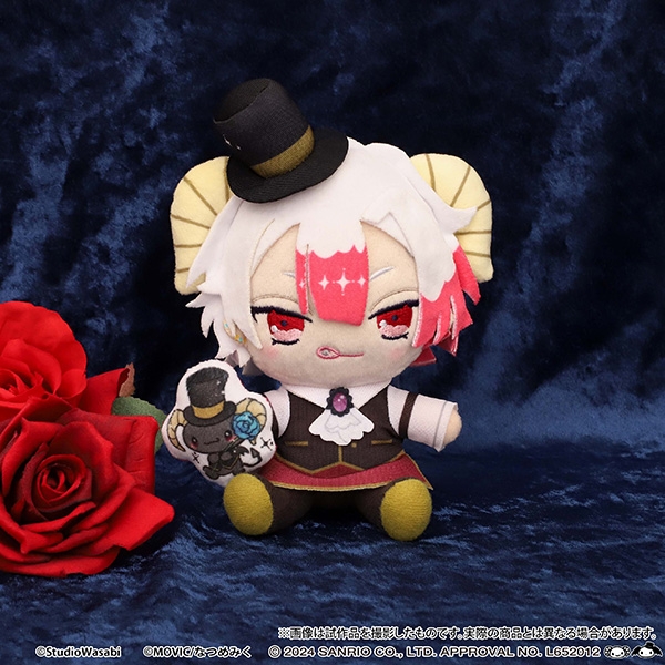 【グッズ-ぬいぐるみ】悪魔執事と黒い猫 ぬいぐるみ/アモン×ベリー（ルロロマニック） 悪魔執事と黒い猫×Cinnamoroll DollyMix