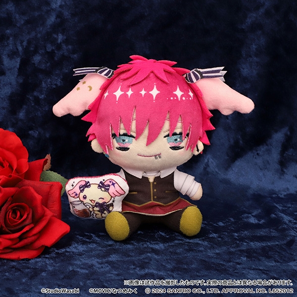 【グッズ-ぬいぐるみ】悪魔執事と黒い猫 ぬいぐるみ/ラト×アズキ（シナモエンジェルス） 悪魔執事と黒い猫×Cinnamoroll DollyMix