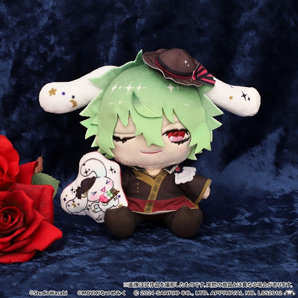 【グッズ-ぬいぐるみ】悪魔執事と黒い猫 ぬいぐるみ/ハナマル×シナモン 悪魔執事と黒い猫×Cinnamoroll DollyMix