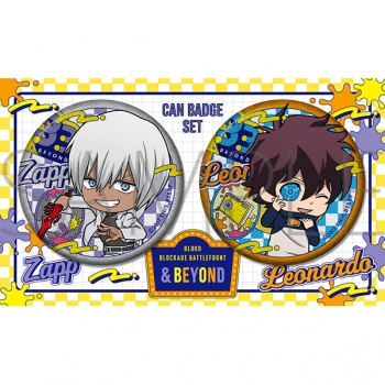グッズ-バッチ】血界戦線 ＆ BEYOND 缶バッジセット/レオ＆ザップ 