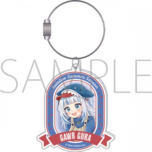 グッズ-キーホルダー】ホロライブ アクリルキーホルダー/Summer Season シルエットメタルキーホルダー がうる・ぐら_Gawr Gura