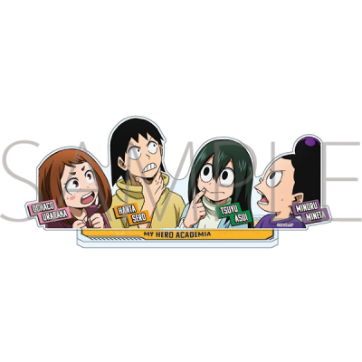 【グッズ-スタンドポップ】僕のヒーローアカデミア 雄英ヒーローズ・バトル アクリルスタンド/麗日 お茶子&蛙吹 梅雨&峰田 実&瀬呂 範太