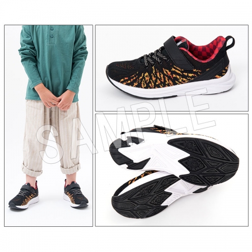 グッズ スニーカー 鬼滅の刃 コラボシューズ Produced By瞬足 竈門炭治郎 ヒノカミ神楽ver 18cm アニメイト