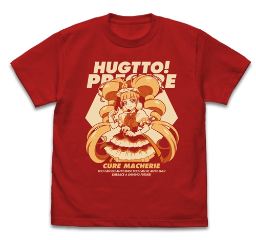 グッズ Tシャツ Hugっと プリキュア キュアマシェリ Tシャツ Red Xl アニメイト