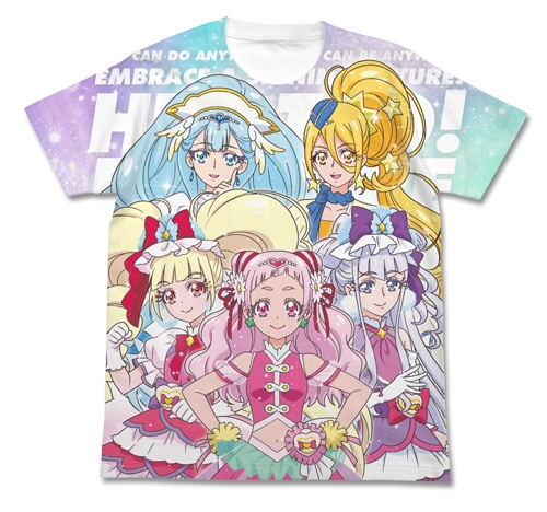 グッズ Tシャツ Hugっと プリキュア Hugっと プリキュア フルグラフィックtシャツ White Xl アニメイト