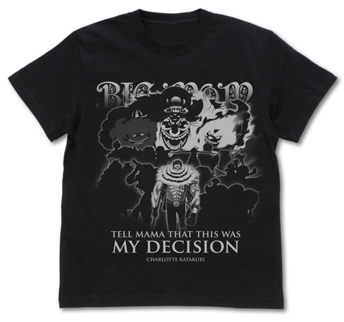 グッズ Tシャツ ワンピース ビッグ マム海賊団 カタクリ Tシャツ Black L アニメイト