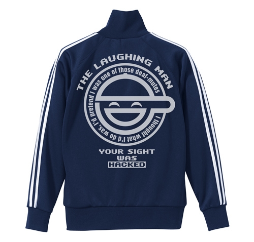 グッズ ジャンパー コート 攻殻機動隊 Stand Alone Complex 笑い男 ジャージ Navy White S アニメイト