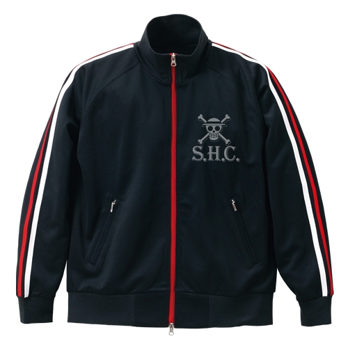 グッズ ジャンパー コート ワンピース 麦わらの一味ヴィンテージ風 ジャージ Black White Red L アニメイト