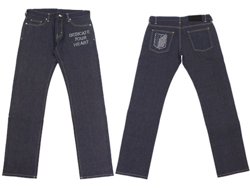 グッズ ズボン 進撃の巨人 調査兵団 ジーンズ 28inch アニメイト