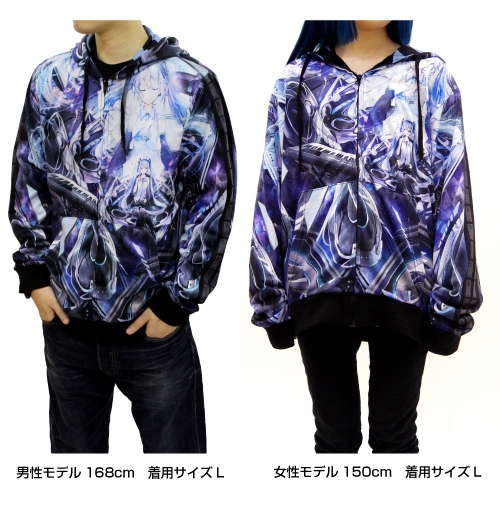 グッズ ジャンパー コート 初音ミク Circulator フルグラフィックライトパーカー Xl アニメイト