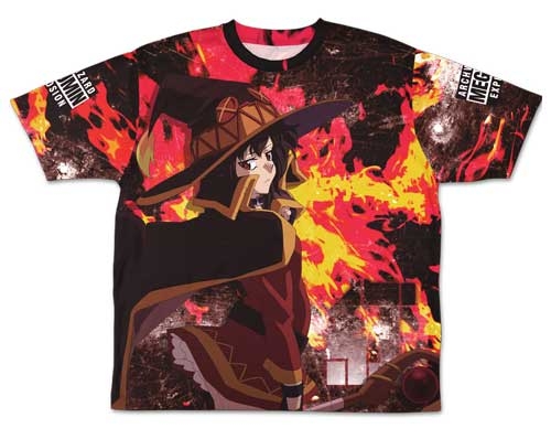 グッズ ｔシャツ 映画 この素晴らしい世界に祝福を 紅伝説 めぐみん 両面フルグラフィックｔシャツ L アニメイト