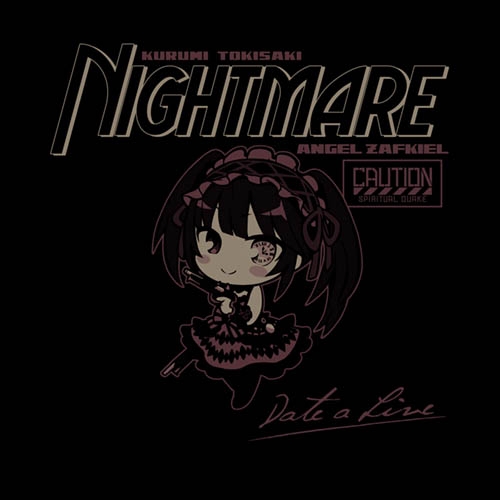 グッズ ｔシャツ デート ア ライブ 時崎狂三 Tシャツ デフォルメver Black Xl アニメイト