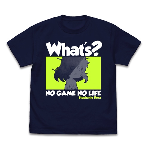 グッズ ｔシャツ ノーゲーム ノーライフ ステフのwhat S Tシャツ Navy Xl アニメイト