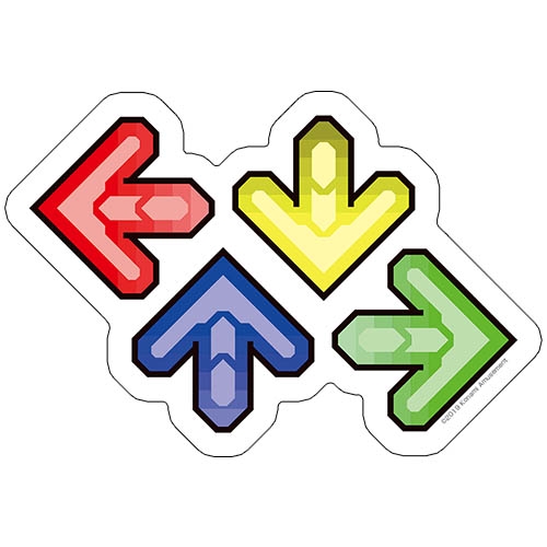 グッズ ステッカー Dancedancerevolution 矢印 耐水ステッカー アニメイト