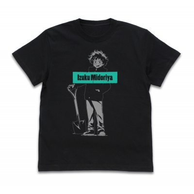 【グッズ-Tシャツ】僕のヒーローアカデミア 緑谷 出久 Tシャツ 雪まつりVer. BLACK-S