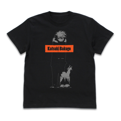 【グッズ-Tシャツ】僕のヒーローアカデミア 爆豪 勝己 Tシャツ 雪まつりVer. BLACK-L