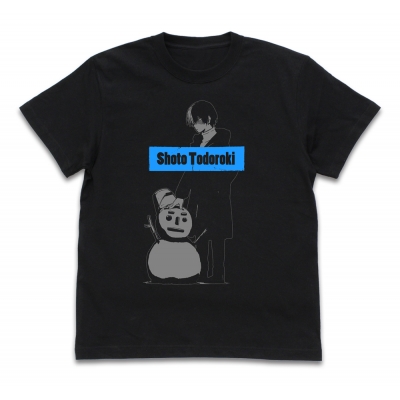 【グッズ-Tシャツ】僕のヒーローアカデミア 轟 焦凍 Tシャツ 雪まつりVer. BLACK-S