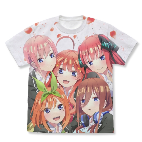 グッズ Tシャツ 五等分の花嫁 フルグラフィックtシャツ White Xl アニメイト