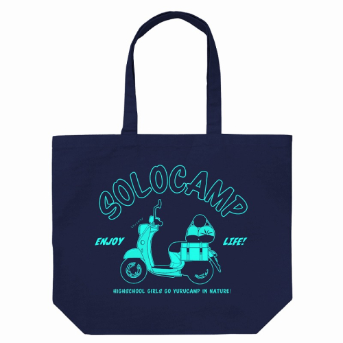 グッズ バッグ ゆるキャン 志摩リンのスクーター ラージトート Navy アニメイト