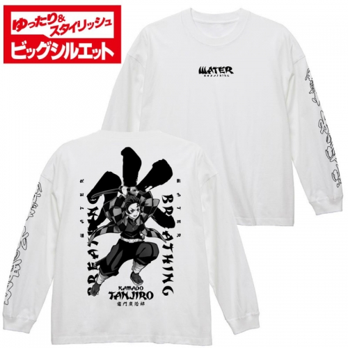 グッズ Tシャツ 鬼滅の刃 竈門炭治郎ビッグシルエットロングスリーブtシャツ White Xl アニメイト