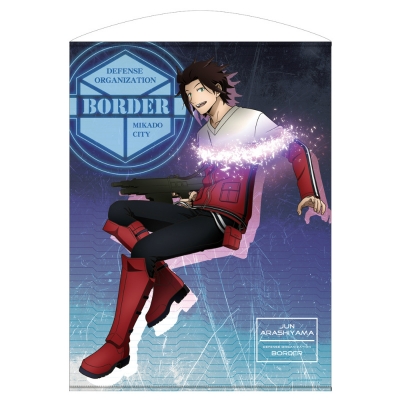 【グッズ-タペストリー】ワールドトリガー 描き下ろし 嵐山准 100cmタペストリー トリガー起動(オン)Ver.