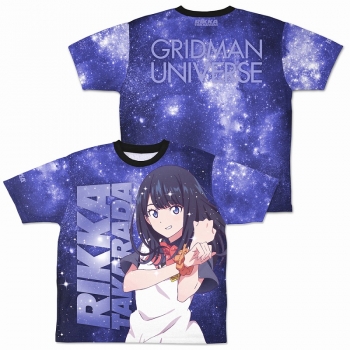 グッズ-Tシャツ】グリッドマン ユニバース 描き下ろし 宝多六花 両面 