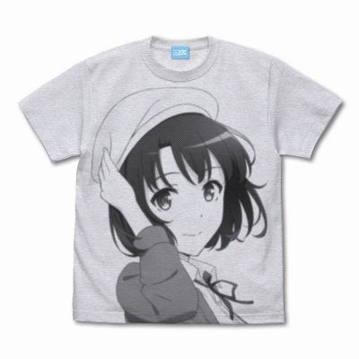 【グッズ-Tシャツ】冴えない彼女の育てかた Fine メインヒロイン加藤恵 オールプリントTシャツ/ASH-L