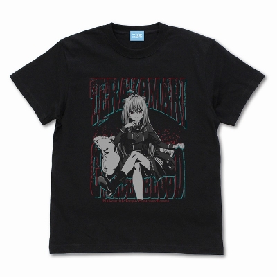 【グッズ-Tシャツ】テレビアニメ「ひきこまり吸血姫の悶々」 テラコマリ・ガンデスブラッド Tシャツ/BLACK-S