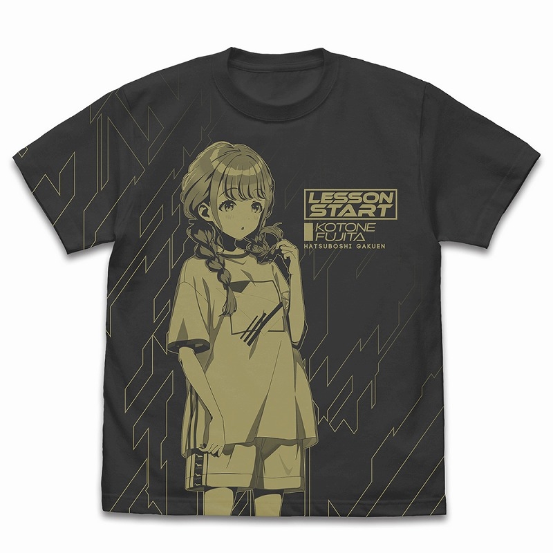 【グッズ-Tシャツ】学園アイドルマスター 藤田ことね オールプリントTシャツ/SUMI-XL