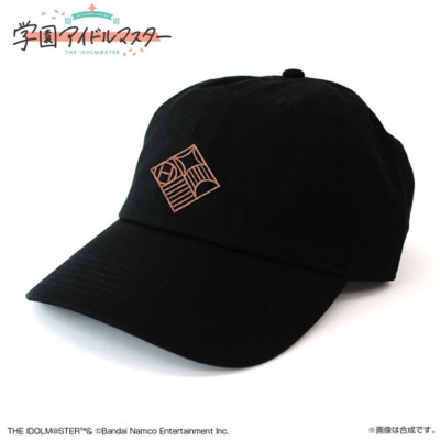 【グッズ-帽子】学園アイドルマスター 初星学園 刺繍ローキャップ/BLACK