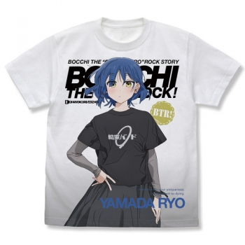 グッズ-Tシャツ】アニメ「ぼっち・ざ・ろっく！」 山田リョウ フルグラフィックTシャツ/WHITE-S | アニメイト 