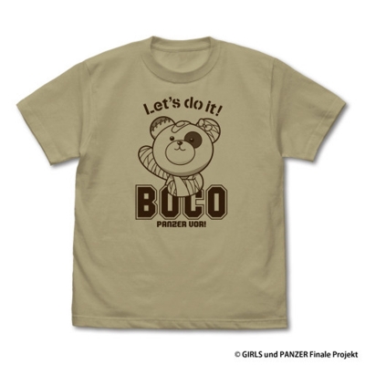 【グッズ-Tシャツ】ガールズ&パンツァー 最終章 ボコ Tシャツ/SAND KHAKI-S