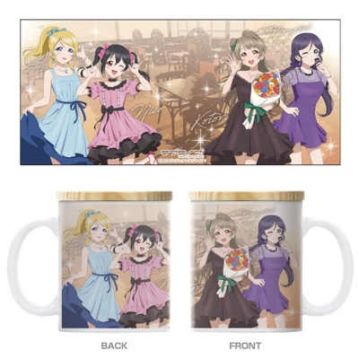【グッズ-マグカップ】ラブライブ! 描き下ろし ことり&絵里&希&にこ フタ付き フルカラーマグカップ パーティードレス2025Ver.