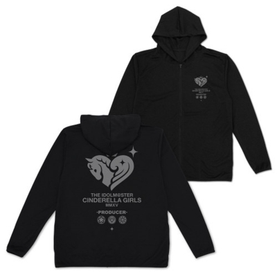 【グッズ-ジャンパー・コート】アイドルマスター シンデレラガールズ 薄手ドライパーカー/BLACK-XL