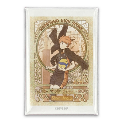 【グッズ-バッチ】ハイキュー!! 日向翔陽 スクエア缶バッジ 飛翔Ver.