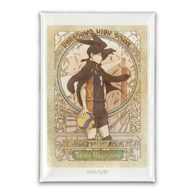 【グッズ-バッチ】ハイキュー!! 影山飛雄 スクエア缶バッジ 飛翔Ver.