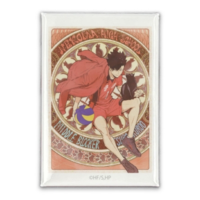 【グッズ-バッチ】ハイキュー!! 黒尾鉄朗 スクエア缶バッジ 飛翔Ver.