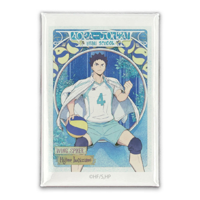 【グッズ-バッチ】ハイキュー!! 岩泉 一 スクエア缶バッジ 飛翔Ver.