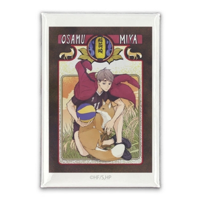 【グッズ-バッチ】ハイキュー!! 宮 治 スクエア缶バッジ 飛翔Ver.