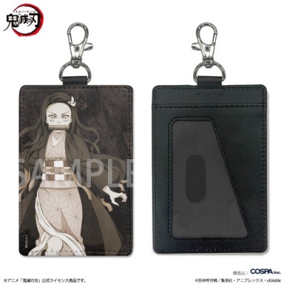 【グッズ-パスケース】鬼滅の刃 竈門禰豆子 パスケース(ナスカン付き)