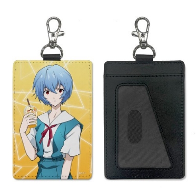 【グッズ-パスケース】EVANGELION 描き下ろし 綾波レイ パスケース(ナスカン付き) 制服Ver.