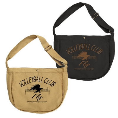 【グッズ-バッグ】ハイキュー!! 烏野高校排球部 ニュースペーパーバッグ/BLACK