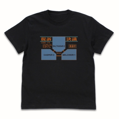【グッズ-Tシャツ】EVANGELION 『新世紀エヴァンゲリオン』MAGIシステム Tシャツ/BLACK-L