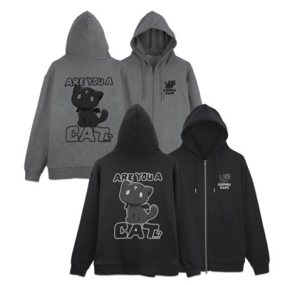 【グッズ-ジャンパー・コート】この素晴らしい世界に祝福を! ちょむすけ ジップパーカー Ver.4.0/MIX GRAY-L