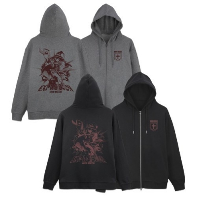 【グッズ-ジャンパー・コート】この素晴らしい世界に祝福を! めぐみん EXPLOSION ジップパーカーVer.2.0/BLACK-M