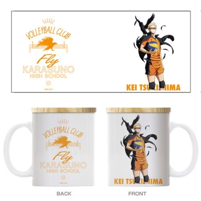 【グッズ-マグカップ】ハイキュー!! 月島 蛍 フタ付きフルカラーマグカップ 前進Ver.