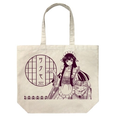【グッズ-バッグ】コードギアス 奪還のロゼ 描き下ろし 皇 サクヤ ラージトート 和風メイドVer./NATURAL