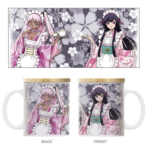 【グッズ-マグカップ】コードギアス 奪還のロゼ 描き下ろし サクヤ&キャサリン フタ付きフルカラーマグカップ 和風メイドVer.