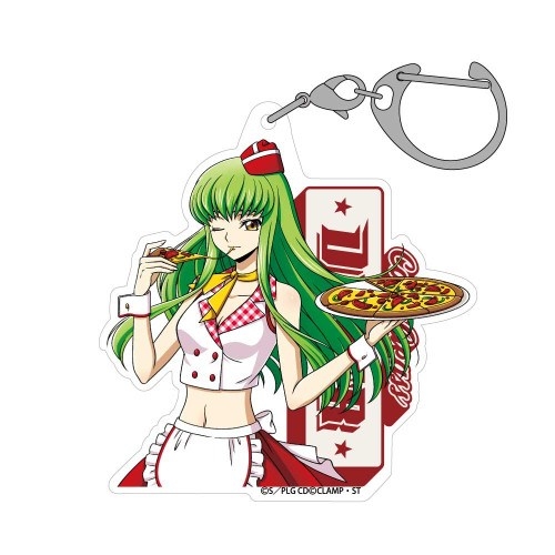 【グッズ-キーホルダー】コードギアス 反逆のルルーシュ 描き下ろし C.C. アクリルマルチキーホルダー アメリカンダイナーVer.